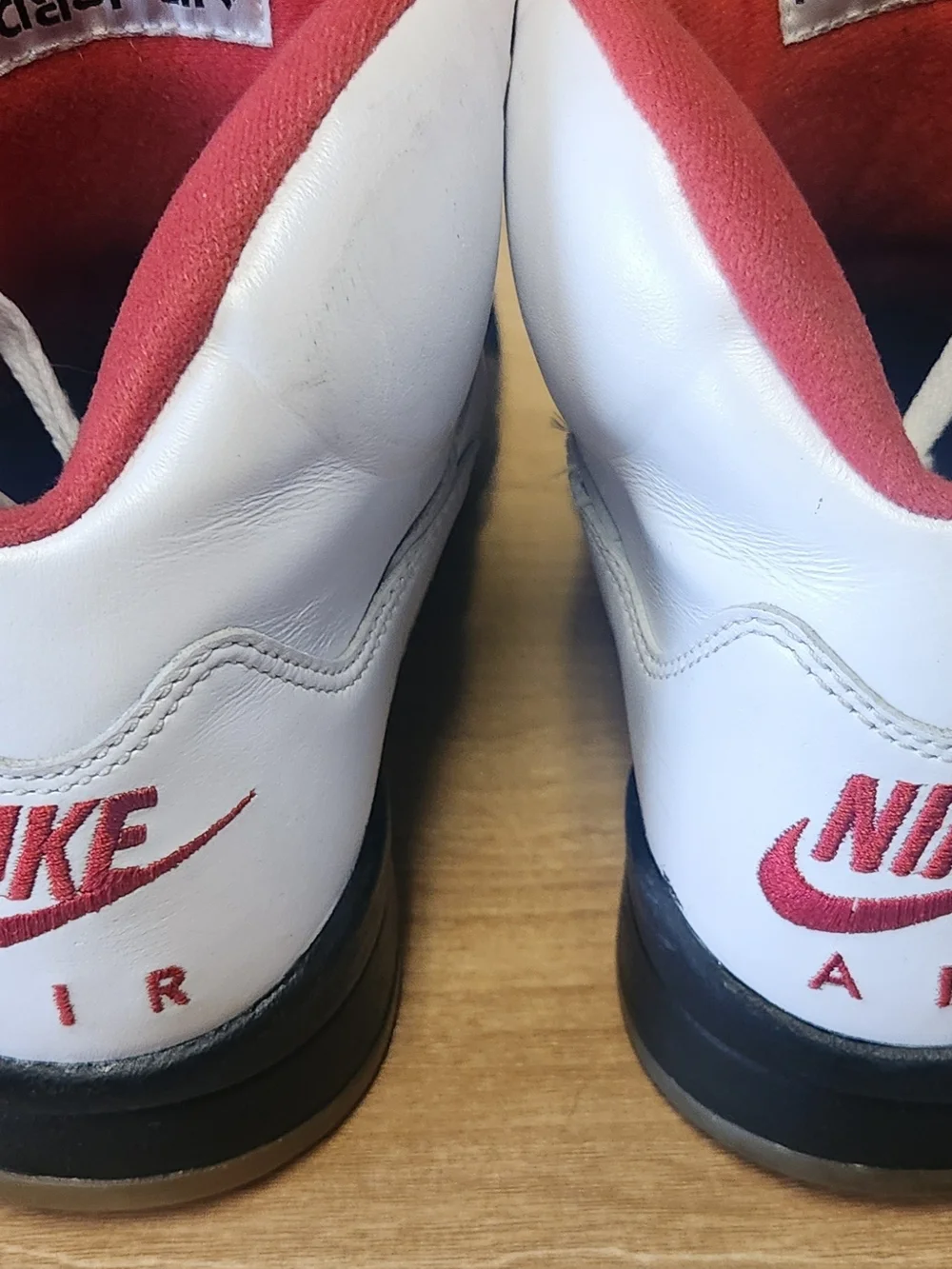 Air Jordan Retro White & Red Basketball Sneakers